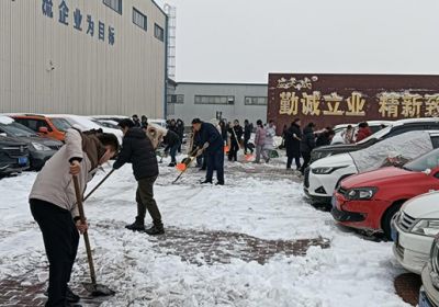 以雪为令凝合力 扫雪除冰见初心——天成药业用行动诠释责任担当